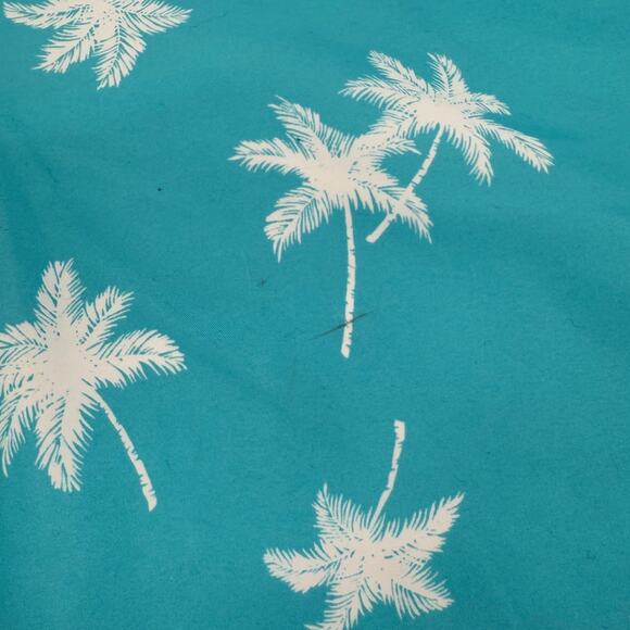 NWT Original Penguin Lined Swim Trunk Short Blue Atoll Palm Tree Size X-LARGE - Picture 6 of 12